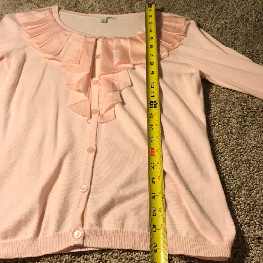 Halogen Ruffle Neck Cardigan - Picture 4 of 9